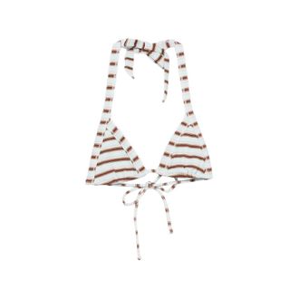 Frankies Bikinis Taite Thermal Striped Bikini Top