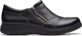Clarks Comfortabele leren loafer - Dames - Loafers - Zwart - 36 EU - Leer - Schoenen