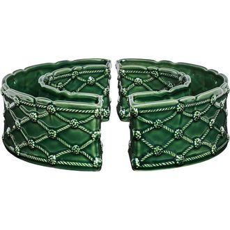 Juliska Berry & Thread Set of 2 Half Circle Vases in Basil at Nordstrom