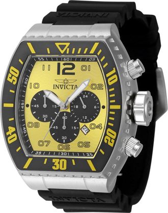 Invicta Pro Diver 47287 Heren Horloge - Quartz Uurwerk - Roestvrij Staal met Gele Wijzerplaat - 51mm