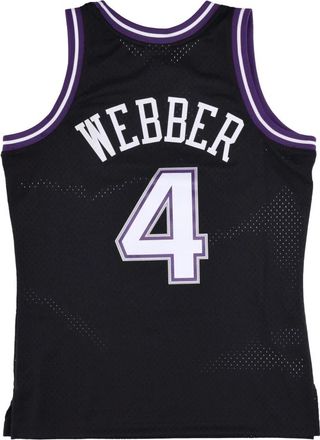 Mitchell & Ness NBA Swingman Jersey Chris Webber - Heren - Fitness - Zwart - S - Polyester - Fitness