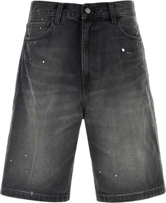 Carhartt Work in Progress Black Solid Shorts