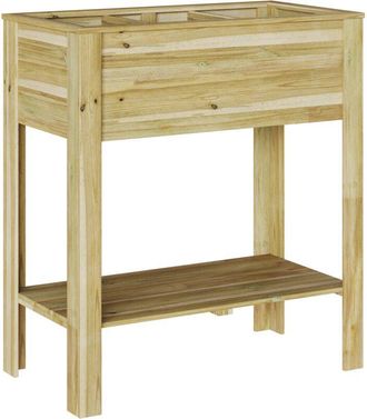 vidaXL Vidaxl - Soporte De Plantas Marr&oacute;n 85 X 46 X 94 Cm Pino Impregnado