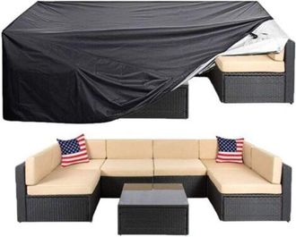 OEM Funda Impermeable Para Muebles De Jard&iacute;n De 250 X 150 X 90 Cm - Tejido Resistente A Los Rayos Uv Y A Los Desgarros - Cierre Con Cord&oacute;n - Vent 124 X