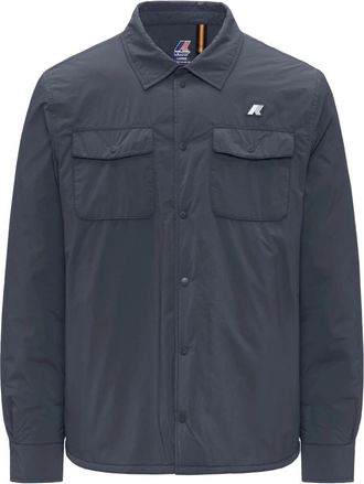K-Way Umbert Effen Warm - Heren - Zomerjassen - Blauw - S - Jassen