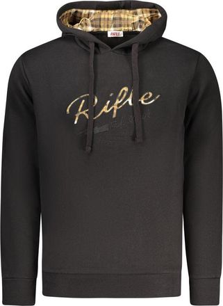 Rifle Zwarte Katoenen Mannen Sweatshirt