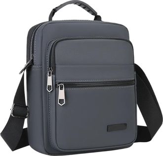 Generic Compatible For Mens Versatile Male Oxford Crossbody Bags(Grey)