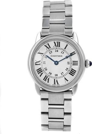 Cartier Pre-owned Cartier Rondo Solo De Cartier GMT Silver Dial Ladies Watch W6701004