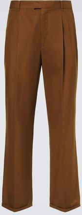 The Row Belamy cotton-blend gabardine straight pants