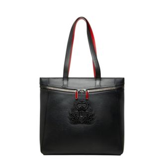 Christian Louboutin Black Leather Tote Bag (Pre-Owned)