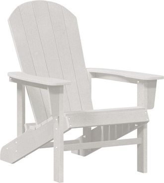 vidaXL Silla Adirondack Blanco 74 X 82 X 92cm Pl&aacute;stico Vidaxl