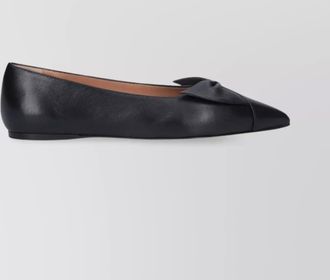 Ferragamo bow pointed toe flat ballerina shoes