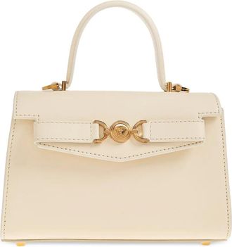 Versace Medusa 95 leather tote bag - White