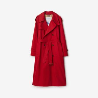 Burberry Long Castleford Trench Coat, Size: 02