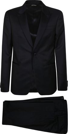 Ermenegildo Zegna Luxury Tailoring Black Tailored Suit