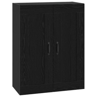 vidaXL Armario De Pared Roble Negro 69,5 X 34 X 90 Cm Vidaxl