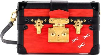 Louis Vuitton Petite Malle Handbag Epi Leather clutch bag - Zwart