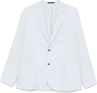Paul Smith Blazer in lino senza fodera - Blu