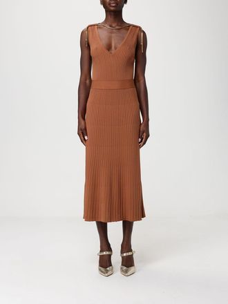 Elisabetta Franchi Abito in viscosa con dettaglio gioiello Elisabetta Franchi