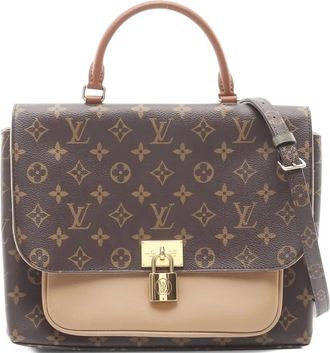 Louis Vuitton Marignan Monogram Sesame tote bag - women - PVC - One Size - Brown