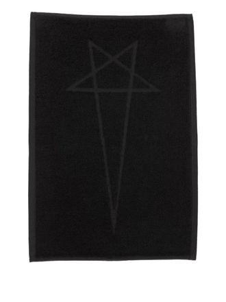 Rick Owens Pentagram towel - unisex - Cotton - OS - Black
