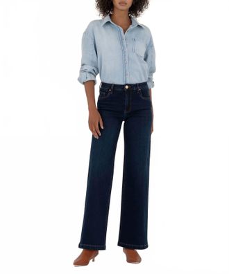 Kut from the Kloth High Rise Wide Leg Jean In Blue