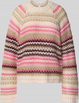 Vero Moda Strickpullover mit Rundhalsausschnitt Modell BIBI in Pink, Größe XL