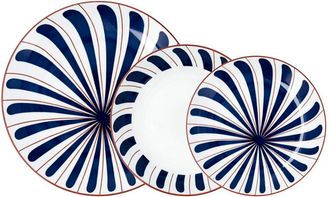 Bidasoa Bidasoa Vajilla Porcelana Oceanika 18 Piezas, Vajilla Porcelana Oceanika 18 Piezas. -para 6 Personas. -marca Bidasoa. -tipo De Material: Cer&aacute;mica Azul