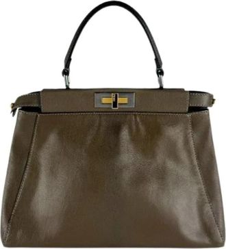 Fendi Pre-owned Vintage Shoulder Bag - Dames - Vintage Handtas - Groen - ONE Size - Leer - Vintage