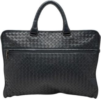 Bottega Veneta Pre-owned Handbags, female, Blue, Size: ONE SIZE Pre-owned Business Bag