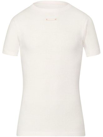 Maison Margiela Fancy ribbed T-shirt - Neutrals