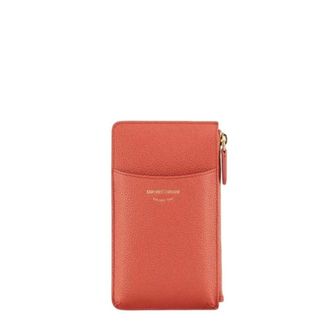 Emporio Armani Wallets & Cardholders, female, Brown, Size: ONE SIZE Phone Case Wallet with Card Slots and Coin Purse