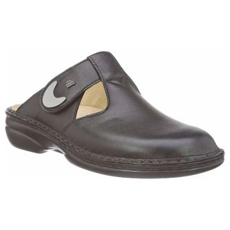 Finn Comfort Belem Leather Womens Hook and loop Sandals - Black - Size:UK 6.5