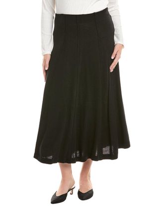 Lafayette 148 New York Godet Wool-Blend Knit Skirt