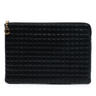 Celine Tweedehands Gequilted Kalfsleer C Charm Zakje