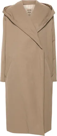 Uma Wang cardigan coat - women - Viscose/Cupro/Cotton/Viscose - S - Brown