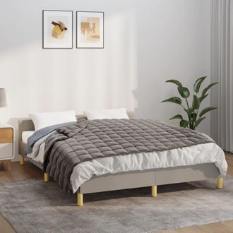 vidaXL Manta Con Peso Tela Gris 140x200 Cm 10 Kg Vidaxl