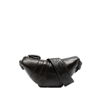 Christophe Lemaire Small Croissant Bag In Leather