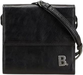 Balenciaga Pre-owned Cross Body Bags, male, Black, Size: ONE SIZE Pre-owned Tri-fold Wallet