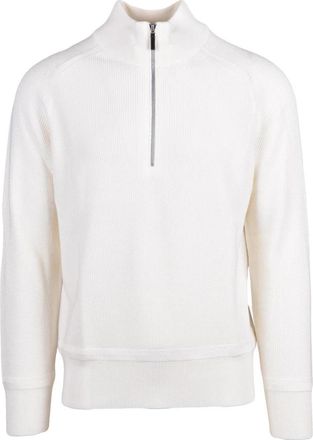 KANGRA Maglione Lupetto con Zip - Heren - Coltruien - Beige - L - Wol - Truien & Vesten