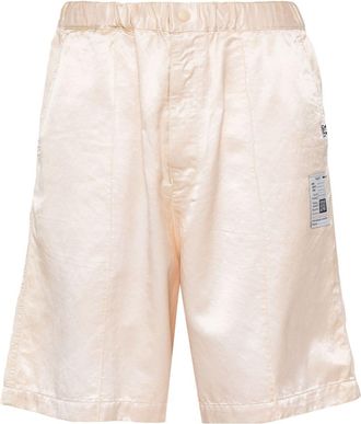 Miharayasuhiro satin bermuda shorts - men - Cotton/Rayon - 48 - Neutrals
