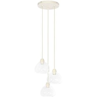 Light & Living Lampada a sospensione - Bisho - beige - vetro - - Light&living