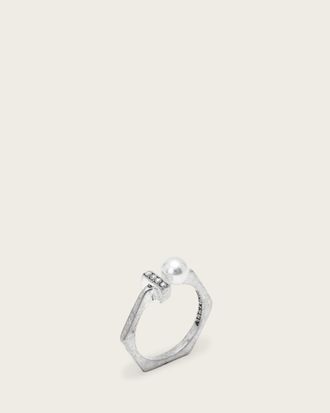 AllSaints Brass Nellie Ring, Size: S
