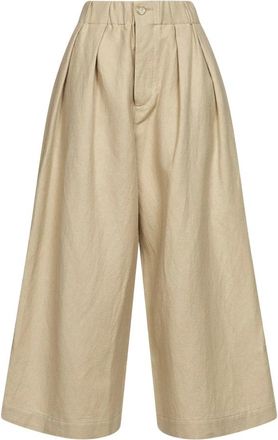 Uma Wang UMA Wang - Poetic Broeken - Dames - Broeken - Beige - Maat: W32 Linnen
