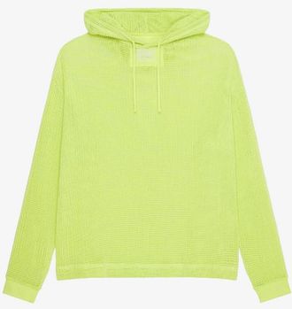 Givenchy Ultra Hoodie Tshirt Base Fluo Yellow, Size M