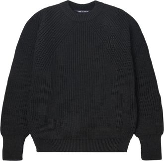 Comme Des Gar&ccedil;ons Gebreide trui met ronde hals - Heren - Ronde hals truien - Zwart - L - Katoen - Truien & Vesten