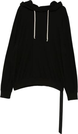 Rick Owens cotton hoodie - men - Organic Cotton - L - Black