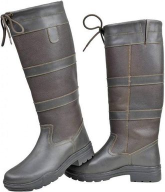 HKM Sports Equipment Unisex Belmond Winter Fashion Boots, Dark Brown, 6.5