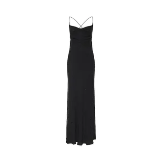 Pinko Maxi Dresses, female, Black, Size: 2XS Farro Maxi Dress