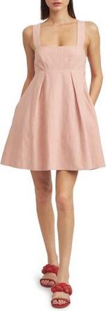 En Saison Linen Minidress in Blush at Nordstrom Rack, Size X-Small